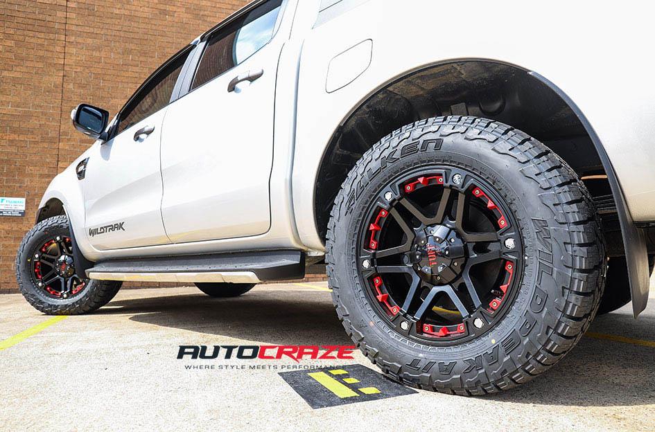 FORD-RANGER-T01-SATIN-BLACK-WITH-RED-INSERTS